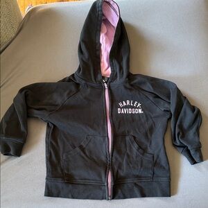 Harley-Davidson Kids Black and Purple Hoodie